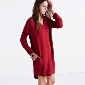 Madewell long sleeve tunic dress